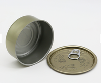 Boîte de conserve en fer blanc avec anneau de traction métallique de 185g, vide, pour thon, 842 #