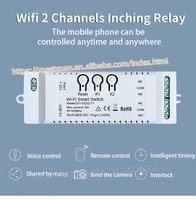 Module d'interrupteur intelligent WiFi RF Tuya 7-32V 2CH, 5V 12V 24V 32V, télécommande RF 433MHz, relais WiFi compatible avec Alexa Google Home