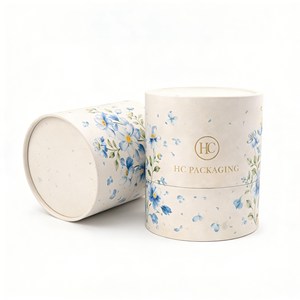 Custom Printed <b>Round</b> Paper Tube <b>Box</b> for Scented Candle Packaging Luxury Cardboard Cylinder Gift <b>Box</b> Custom Logo Manufacturer - Product Image 2