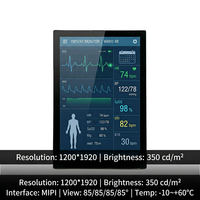 10,5 Zoll IPS TFT LCD Modul 1200x1920 COG MIPI In-Cell Touch Display Panel Industrielles HMI-Display LED-Hintergrundbeleuchtung ICJD9366TC TMK