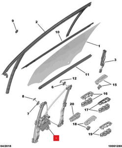 Adatto per <span class=keywords><strong>Peugeot</strong></span> New 408 e <span class=keywords><strong>Peugeot</strong></span> 308S porta anteriore elettrico alzacristalli Assembly9677734880 9677734780 - Product Image 5