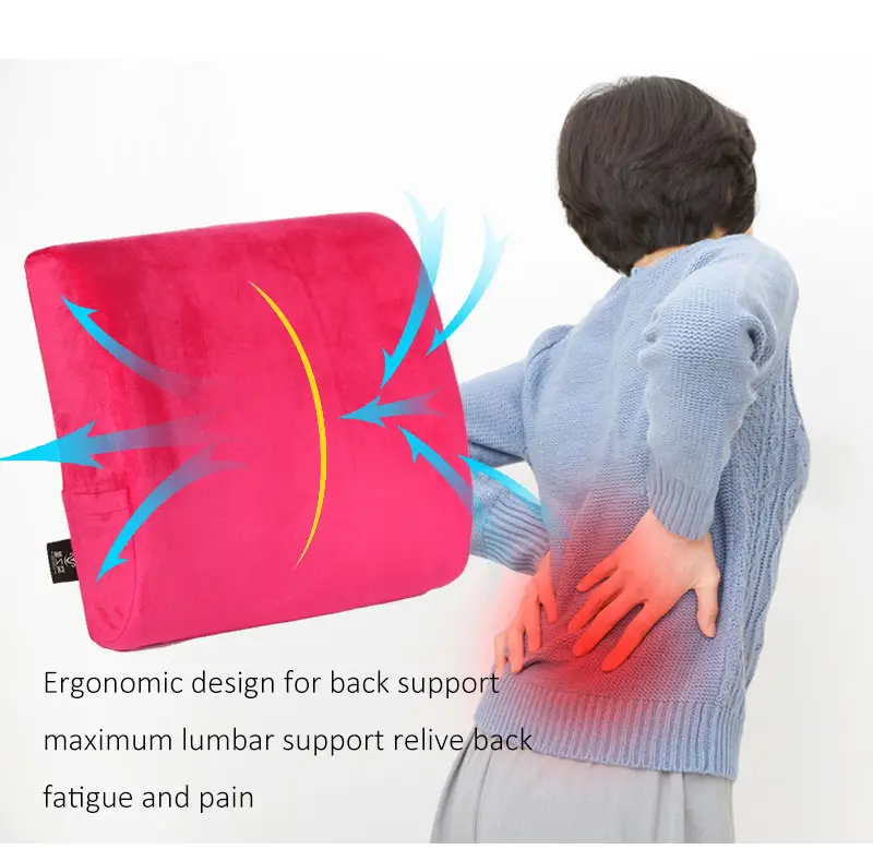 Komfortable Lendenwirbel säule Rücken Taille Unterstützung Bürostuhl Autofahrer Memory Foam Rücken kissen