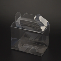 Boîte d'emballage transparente en PVC recyclable Cholyn, petite et carrée, pour cupcakes, sushis, jus