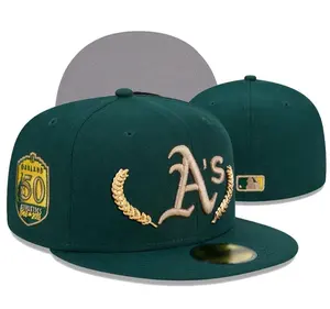 โรงงานขายส่งเดิมใหม่และยุคหมวกบุรุษ NYY Brim เบสบอล 59 ห้อยหมวกติดตั้ง 6 แผงปิด gorras Snapback หมวกหมวก