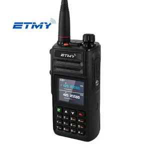 8W IP68 עמיד למים כפול UHF VHF תצוגה כפולה אנלוגית ETMY אנלוגית fm כף יד מכשיר קשר יאכטה ET-UV10K