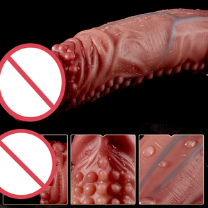 Vibrador Dildo Grande y Grueso, Estimulación del Punto G, Clítoris y <span class=keywords><strong>Anal</strong></span>, Masturbador Artificial Femenino, Sexo Seguro Transfronterizo - Product Image 4