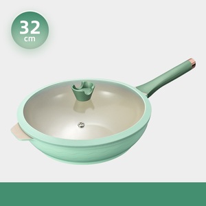 Ustensiles de cuisine de luxe légers en alliage d'aluminium de 32cm pour la friture Poêle antiadhésive <span class=keywords><strong>Wok</strong></span> en aluminium - Product Image 5