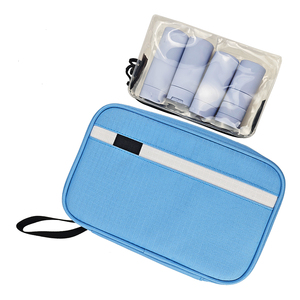 Bolsa de cosméticos de color claro, <span class=keywords><strong>neceser</strong></span> portátil personalizado, gran oferta, bolsa de maquillaje <span class=keywords><strong>con</strong></span> botella de cosméticos - Product Image 2