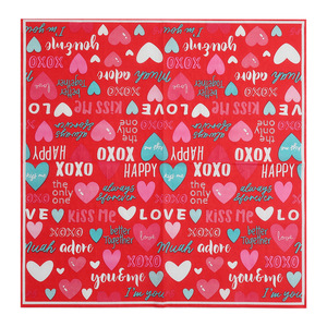 Colorful Hearts Printed Paper Napkins 33x33cm Valentine's Day Decorations Disposable Tableware for Parties - Product Image 5