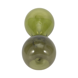 Scultura a Clessidra Decorativa da Tavolo per Casa, Ufficio, Tavolino da Caffè, Caminetto, Scrivania - Pezzo d'Arte in Vetro Verde - Product Image 6