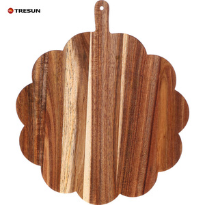 Tablas de Madera de Acacia Festoneadas, Tabla de Cortar de Madera para Pan, Carne, Frutas, Queso, Suministros para Carnicería - Product Image 1