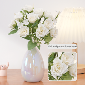 ورود ماريا اصطناعية، باقة محاكاة الربيع، مجموعة بالجملة مع سيقان - Product Image 4