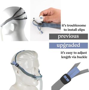 Sangle de fixation de remplacement Airfit P10 – Conception en matériau élastique doux – Fournitures <span class=keywords><strong>CPAP</strong></span> de classe I pour l'apnée du sommeil - Product Image 5