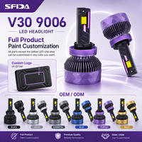 Bombilla LED SFIDA V30 Canbus sin Errores para Faros Delanteros, 9006 150W 6000K IP67, para Iluminación de Autos y Motocicletas, Accesorios Universales