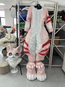 Funtoys Fursuit zorro de pelo largo \ Lobo \ conejo mascota traje Cosplay fiesta disfraz <span class=keywords><strong>Halloween</strong></span> desfile disfraz - Product Image 4
