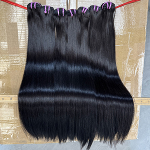 Ventes en gros de mèches de cheveux humains vierges lisses, cheveux vietnamiens pour les vendeurs de cheveux, approvisionnement en vrac - Product Image 5