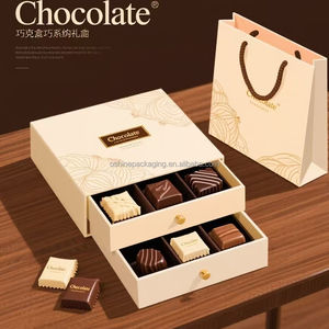 Fabricante Custom Square <span class=keywords><strong>Luxury</strong></span> Kraft Embalagem Waterproof Small <span class=keywords><strong>Chocolate</strong></span> <span class=keywords><strong>Box</strong></span> Private <span class=keywords><strong>Luxury</strong></span> Label Gift Product Luxo - Product Image 2