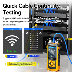 เครื่องทดสอบสายอีเธอร์เน็ตพร้อมฟังก์ชันติดตามสายและตรวจจับ PoE – ชุดเครื่องมือทดสอบเครือข่ายอเนกประสงค์ - Product Image 3