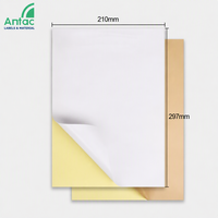 Feuilles d'étiquettes autocollantes Antac format A4, personnalisables, vierges, autocollants blancs en papier glassine, compatibles avec les imprimantes jet d'encre et laser