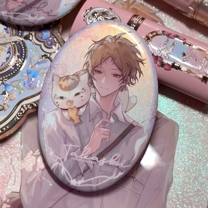 Vigreat 2026 New Personalises logo Metal Tinplate Metal Decorative 58mm Custom Can Heart Shapes Ellipse Anime Maker <strong>Button</strong> <strong>Pin</strong> - Product Image 2