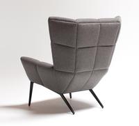Salon nordique moderne Fauteuil de loisirs à dossier haut Fauteuil d'aile d'appoint pour hall d'hôtel Fauteuil de salon en tissu à boucle en velours