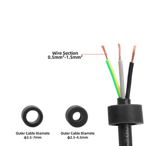 Conector de cable multinúcleo M15 de <span class=keywords><strong>10</strong></span> amperios, conector macho y hembra impermeable con pines de cobre chapados en oro, Cable adaptador soldado - Product Image 5