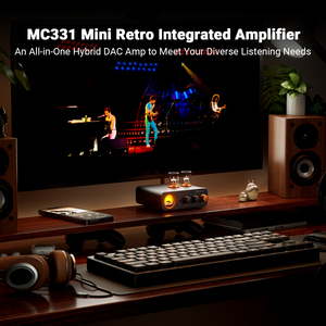<span class=keywords><strong>Amplificador</strong></span> de Tubos Integrado Estéreo Azul de 2.0 Canales Fosi Audio MC331, Mini <span class=keywords><strong>Amplificador</strong></span> de Potencia de Audio DAC Todo en Uno para <span class=keywords><strong>Altavoces</strong></span> Pasivos - Product Image 4