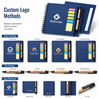 Set de Cuadernos con Notas Adhesivas, Ventana Recortable y Bolígrafo, Bloc de Notas Personalizado con Logotipo, Bloc de Notas para Oficina, Escritura, Regalo Promocional al por Mayor