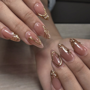 <span class=keywords><strong>Uñas</strong></span> Postizas 3D con <span class=keywords><strong>Flores</strong></span> Tridimensionales, Diseño Dulce y Popular, Venta al Por Mayor - Product Image 5