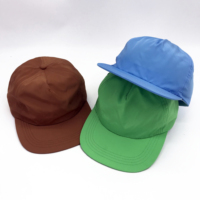 5 Panel Blanco Polyester Nylon Snapback Hoed Baseball Caps Custom Logo Met Verstelbare Gesp