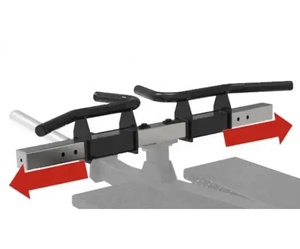Équipement de fitness professionnel pour salle de sport : Appareil de musculation à charge libre T-Rower avec poignées réglables, pour la musculation de la poitrine en position debout - Product Image 3