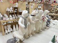 Ours polaire en peluche blanc sur mesure grandeur nature pour la décoration de la maison Décoration de fête de vacances