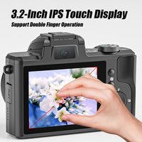 Appareil photo hybride professionnel 3,2 pouces 64MP avec zoom optique et capteur CMOS, caméscope 5K