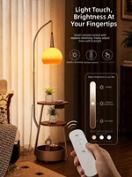Lampe de chevet de style médiéval avec table intégrée pour chambre à coucher, lampe de lecture d'ambiance sur pied