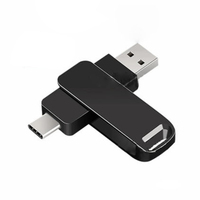 Haute vitesse 360 °   Clé USB pivotante 480 Mbps 10 Gbps en métal pour iPhone 15/16 et ordinateur portable