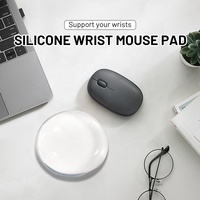 Tapis de souris personnalisé en forme d'oreiller, transparent en cristal, avec repose-poignet pour le jeu, pour la maison et le bureau