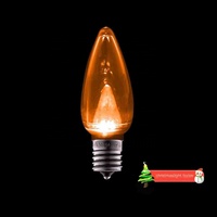 Ampoules LED de Noël durables C7/C9 SMD, blanc chaud doux, culot E12/E17, 0,8W, CRI élevé 90, dimmables