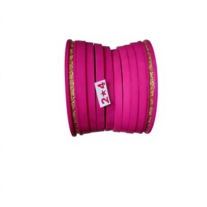 BS INTERNATIONAL Ivory Resin Ball-Shaped Religious Style Women's Wedding <b>Bangles</b> Eco-Friendly High Quality Plated Circling - Product Image 4