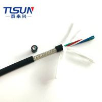 Kabel CY Multicore Fleksibel Khusus PVC 4 Inti 0.15mm2 Kontrol Berpelindung Anyaman