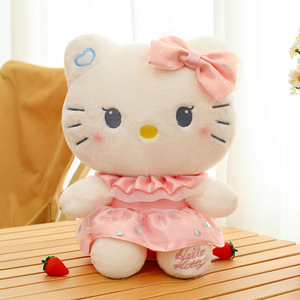 Muñeco de Peluche Kurumi con Lazo y Falda, Almohada Melody para Aliviar el Estrés, Relleno de Algodón PP, Regalo Unisex para Fiestas - Product Image 2