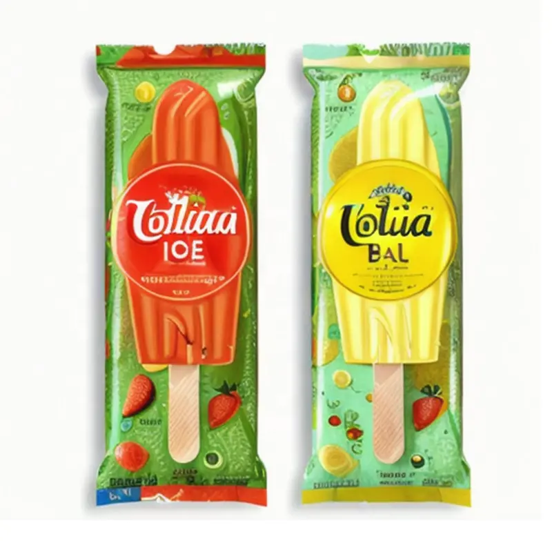 Bán Buôn Tùy Chỉnh Chết Cắt Hình Dạng Cấp Thực Phẩm Mylar Popsicle Bao Bì Túi Ice Cream Popsicle Túi Nhựa Với In Ấn