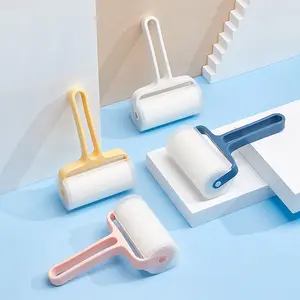 Reusable Washable Clothes Dust Wiper Cat Dog Comb Pet Hair Remover Brush Sticky Cleaning Roller