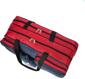 Sac de tennis en nylon balistique de luxe avec compartiment à chaussures, vente en gros directe d'usine, personnalisable OEM ODM, pour commandes en gros - Product Image 5