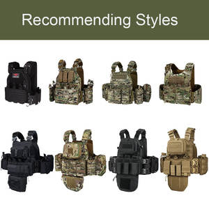 Yakeda 1000D Chaleco tattico pesato con piastra Tatico portante Molle giubbotti tattici per attrezzature tattiche di difesa personale - Product Image 6