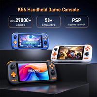 Console de jeu portable K56, écran tactile 5,5'', WIFI intégré, batterie 5000mAh, console de jeu rétro, Android 14, 6 Go de RAM