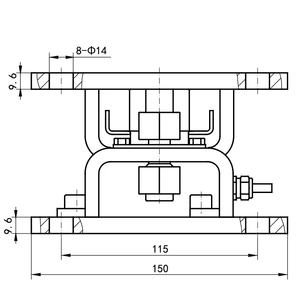 Sistema de pesaje para Silo Hopper Tanque Pesaje Silo Célula de carga 5ton 10ton 20ton 30ton 40ton 100ton Tanque Silo Célula de carga - Product Image 3