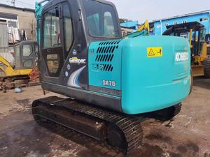 Excavadora usada original Kobelco Sk75 de buena calidad, 7T, excavadora pequeña de <span class=keywords><strong>7</strong></span>,5 toneladas a la venta - Product Image 3