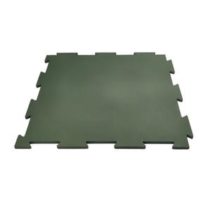 Carreaux de gymnastique à emboîtement haut de gamme Revêtement de sol en caoutchouc Malaisie Supersafe antidérapant Excellente qualité Surface lisse 500x500mm - Product Image 2