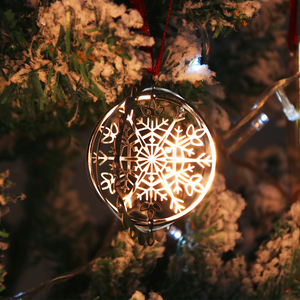 Christmas Tree Hanging Decorations Pendants Decorated Handmade Laser Cutting Sublimation Wind Spinner Blanks 3 Inch - Product Image 5