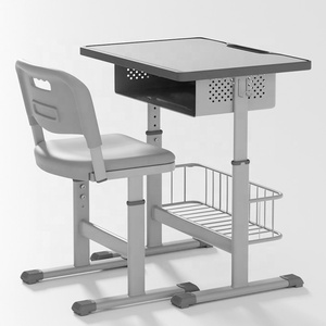 Üniversite veya Okul Kullanımı İçin Yüksekliği Ayarlanabilir Modern Ahşap Öğrenci Sıra ve Sandalye Takımı - Product Image 3